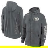 Nike San Francisco 49ers Cotton Full-Zip Fleece Iron Grey jopica s kapuco | Shoptok.si
