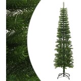 vidaXL Umjetno usko božićno drvce sa stalkom 210 cm PE Cijene