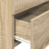 vidaXL Nočne omarice 2 kosa z 2 predaloma sonoma hrast 40x36,5x62 cm | Shoptok.si