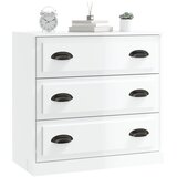  Komoda sjajna bijela 70x35,5x67,5 cm od konstruiranog drva | Eponuda.com