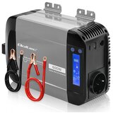Qoltec Przetwornica napięcia Pure Sine Wave | 12V na 230V | 300 /600W | LCD | USB | USB-C | Kompatybilna z LiFePO4 GEL AGM | shoptok.hr