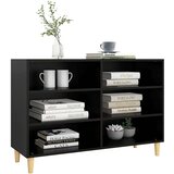vidaXL Komoda črna 103,5x35x70 cm iverna plošča | Shoptok.si