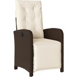  5-dijelni vrtni blagovaonski set s jastucima poliratan smeđi Smeđa 80 cm table length | shoptok.hr