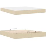  Posteljni okvir z vzmetnico z vzmetnico 2 pcs krema blago, (5000123980) | Shoptok.si