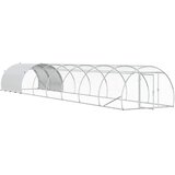  Kokošinjac Srebrna 800 x 150 x 100 cm Pocinčani čelik | shoptok.hr
