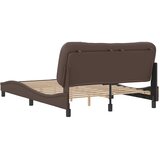  Okvir za krevet bez madraca Hvar smeđi 140x190 cm od umjetne kože | shoptok.hr