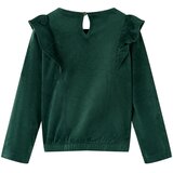  Dječja bluza s volanima tamnozelena 140 | shoptok.hr