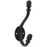 SIRO Garderobna kljuka (Do x Š x V: 132 x 33 x 78 mm, Črna, Jeklo) | Shoptok.si