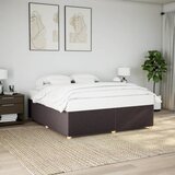  Okvir za krevet bez madraca tamnosmeđi 200x200 cm od tkanine | shoptok.hr