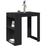 vidaXL Barska miza črna 102x70x103,5 cm inženirski les | Shoptok.si