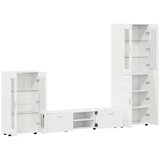  Set TV komoda s ladicama Visoki sjaj bijela Konstruirano drvo | shoptok.hr