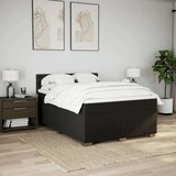  Krevet s oprugama i madracem crni 140 x 190 cm od tkanine | shoptok.hr