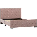 Furnova Posteljni okvir roza žamet 120x200 cm, (21931443) | Shoptok.si