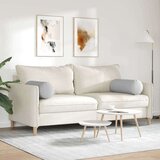 vidaXL valjkasti jastučići 2 pcs oblačnosiva Ø 25 x 70 cm tkanina | shoptok.hr