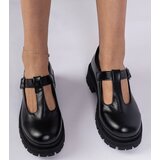 D/CEO marka niezdefiniowana Black platform shoes made of eco-leather Nella | shoptok.hr