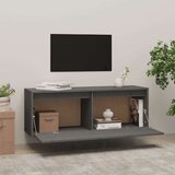  Zidni ormarić sivi 100 x 30 x 35 cm od masivne borovine | shoptok.hr