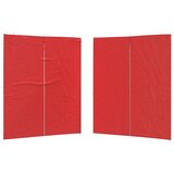  Zid šatora za zabavu 2 pcs Crvena 200 x 195 cm PE i čelik | shoptok.hr