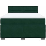  Krevet s oprugama i madracem tamnozeleni 140x190 cm baršunasti | shoptok.hr