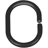 Wenko Komplet 12 črnih obročkov za tuš zaveso Shower Hooks | Shoptok.si