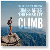  Motivacijska slika na platnu The best view comes_001 (moderne) | Shoptok.si