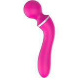 Lonelyi Lonely - Masažni aparat z izmenljivo glavo in vibrator za točko G (roza), ki ga je mogoče polniti 2v1 Cene