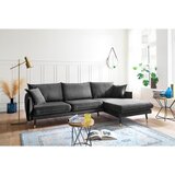 MID.YOU KOTNA SEDEŽNA GARNITURA, žamet antracit | Shoptok.si