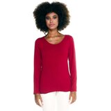 Leone 1947 Majice z dolgimi rokavi Woman T-Shirt Long Sleeves Basic Rdeča Cene