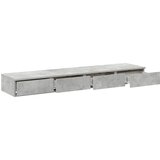  Ladice za krevet s ladicama Betonski sivi 135 x 36,5 x 16,5 cm | shoptok.hr