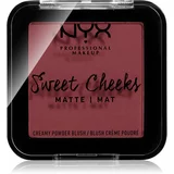 NYX Professional Makeup Sweet Cheeks Blush Matte rumenilo nijansa BANG BANG 5 g