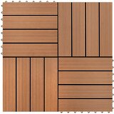 vidaXL WPC pločice 30 x 30 cm 11 kom 1m2 Smeđa Cijene