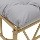 vidaXL vrtna klupa s jastukom 110x80x71 cm čelik | shoptok.hr