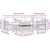  Set vanjskih sofa 5 kom. Prirodna i bež | shoptok.hr