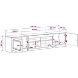  5-dijelni LED TV ormarić Hrast artisan Konstruirano drvo - Hrast artisan 81 cm | shoptok.hr