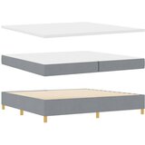  Krevet s opruga kutije Svijetlo siva 200 x 200 cm tkanina | shoptok.hr