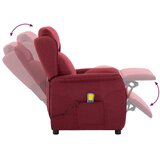  Massagerica s jastukom Burgundac 93.5 x 67.5 x 101.5 cm tkanina | shoptok.hr
