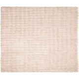  Dežnik iz umetnega zajčjega krzna Bež 240 x 270 cm Poliester, (5000111868) | Shoptok.si
