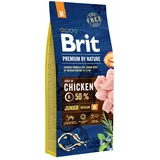 Brit Premium By Nature Junior Medium piletina, 15 kg