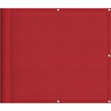 Balkonska pregrada crvena 90x800 cm 100% poliester Oxford | shoptok.hr
