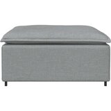  Modularni kauč s podnožjem svijetlo sivi 100x100x48 cm - Svjetlosiva tabure | shoptok.hr