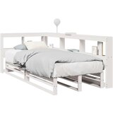 Krevet s regalom za knjige bez madraca bijeli 90x190cm borovina | shoptok.hr