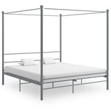  Za krevet s nadstrešnicom sivi metalni 200 x 200 cm | shoptok.hr