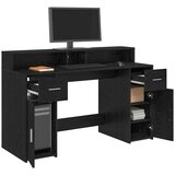  Stol s ladicama Crni hrast 140 x 55 x 91 cm Konstruirano drvo | Eponuda.ba