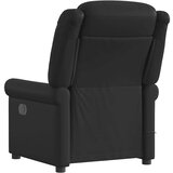  Električni masažni nagibni stol Shiny Black Faux Leather | Shoptok.si