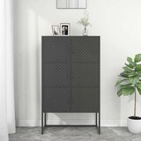 vidaXL Visoka komoda antracit 80 x 35 x 135 cm čelična | shoptok.hr