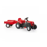 OTROŠKI TRAKTOR NA PEDALA S PRIKOLICO RANCHERO RDEČI, (21237240)
