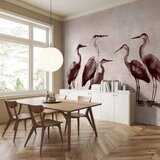  Foto tapeta - Herons painted with ink 200x140 Vodootporna | shoptok.hr