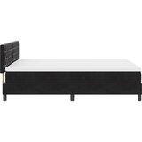 vidaXL Box Springs Postelja s Melo Črna 140x190 cm Žamet | Shoptok.si