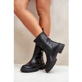 Boto Women's Eco Leather Ankle Boots With Zipper And Decorative Details Black Reritha | ePonuda.com