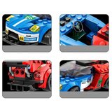  Tehnički blokovi Sportski automobil PLAVO-CRVENI 138-dijelni ZA5744 | shoptok.hr