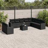  The Living Store Vrtna sedežna garnitura 11-delna z blazinami črn poli ratan - Vrtna Sedežna Garniture, (21478877) | Shoptok.si